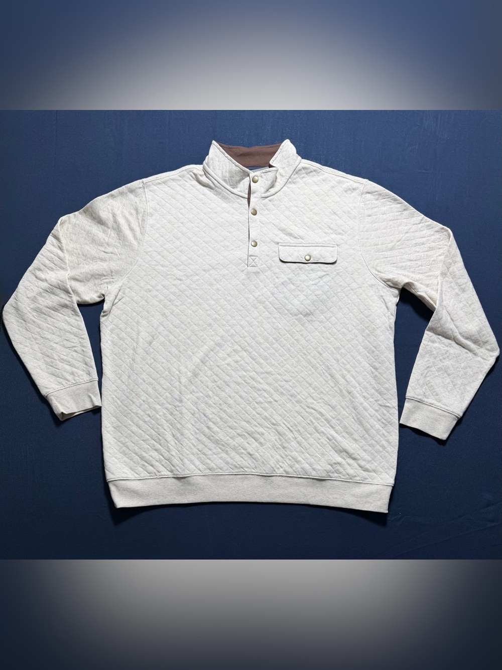NWT Cotton Blend Goodfellow & Co The Comfort Wear Quilted Quarter Snap Size XXL